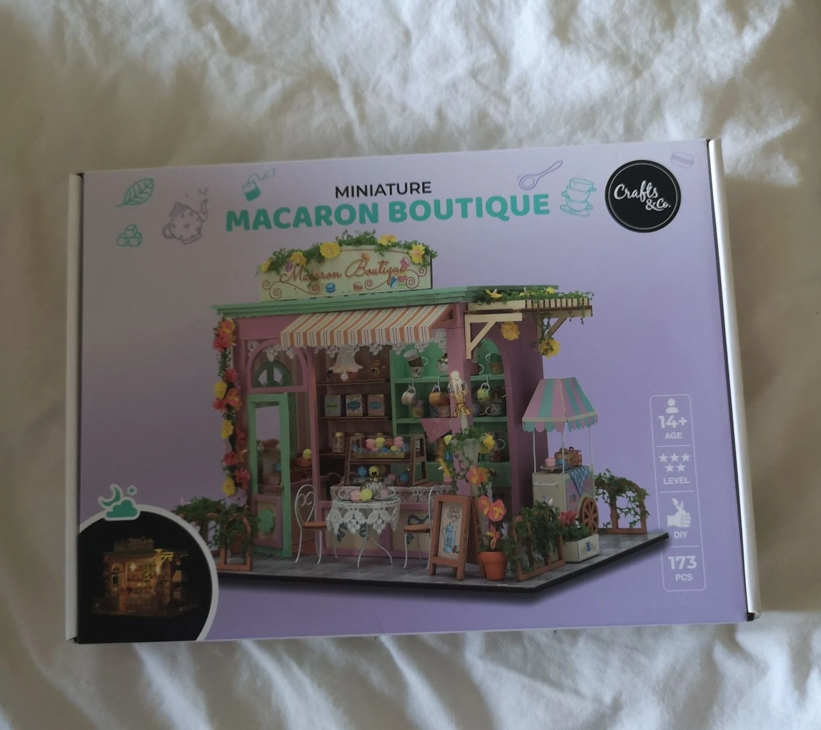 Maquette miniature macaron boutique